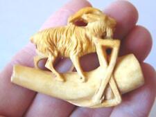 Wonderful Antique Carved Meerschaum RAM OR SHEEP Smoking Tobacco Pipe End picture
