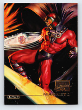 Fleer 1996 Marvel Masterpieces Duels #71 Magneto Trading Card MCU Julie Art XMen picture