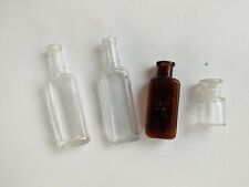 Lot of 4 Vintage / Antique Glass Medicine Bottles picture