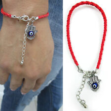Women Hamsa Hand Evil Eye Rope Bracelet Good Luck Charm Kabbalah Red String Gift picture