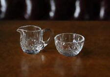 Vintage WATERFORD Crystal ARAGLIN Cream & Sugar Mint in Box picture