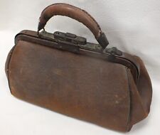 Doctor Medical Bag Vintage Brown Leather 12