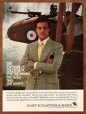 1975 Hart Schaffner & Marx Escadrille Vintage Print Ad/Poster 70s Style Suit Art picture
