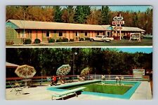 Keeseville NY-New York, Village Motel, Adirondacks, Advertising Vintage Postcard picture