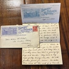 Vintage Envelope & Letterhead Dewey Palace Hotel Nampa Idaho Dated Sept 23 1906 picture