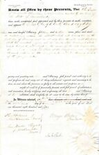 Vintage 1850 Historical Document*handwritten*seals*Massachusetts  (M26) picture