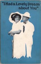 1910s Romance FADE-AWAY Art Greetings Postcard 