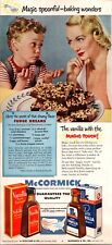 1949 McCormick Vanilla Extract- Baking Fudge Recipe Mother Son Vintage Print Ad picture