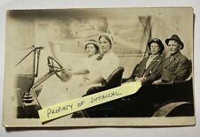 Postcard 1915 STATE FAIR GRINNING FAMILY IN AUTO Real Photo RPPC picture