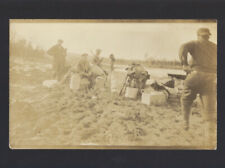 c.1910s World War I Soldiers Trenches Rifles Lake Real Photo RPPC WWI Postcard picture