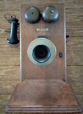  Antique Western Electric Oak Wall Mount Telephone picture