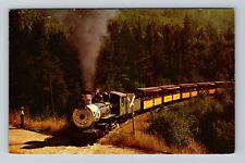 Hill City SD-South Dakota, Narrow Gauge 1880 Train, Antique Vintage Postcard picture