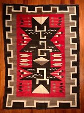 EXTRAORDINARY HISTORIC NAVAJO CRYSTAL RUG, AN ASYMMETRICAL GEM, EXCELLENT, C1925 picture