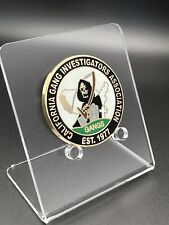 Very Rare CALIFORNIA GANG INVESTIGATORS ASSOCIATION CHALLENGE COIN picture