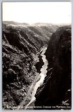 Montrose Colorado~Black Canon of the Gunnison~Real Photo~Aerial View~1940s RPPC picture