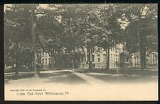 1905 Park Hotel Williamsport PA Vintage Rotograph Postcard M874a picture
