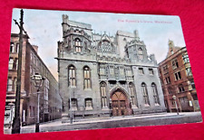 Antique Postcard The Ryland's Library, Manchester. Posted 1886 MILITARY INTEREST picture