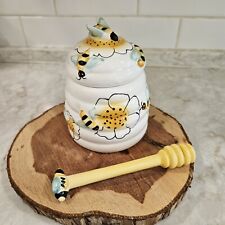 Vintage Shonfeld's Honeycomb Set & Stirrer 3D Honey Pot 5