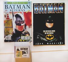 1989 Batman DC / Warner bros topps Movie Memorbilia lot 2 books and card set picture