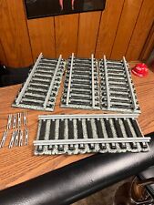 LOT OF 4 VINTAGE JIM BEAM TRAIN TRACK PIECES WITH 9 CLIPS FOR TRAIN DECANTER picture