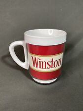 Vintage Winston Cigarettes Insulated Tumbler Mug Coffee Cup Made in USA Dawn picture