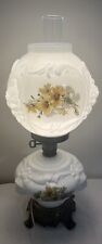 Vtg Daisies Puffy Lion Head Daisies GWTW Electric Parlor Table Lamp Hedco NY 21