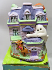 Scooby Doo Ceramic Haunted House Tea Light Candle Holder Halloween Hanna Barbera picture