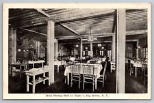 Main Dining Hall at Higby's. Big Moose New York Vintage Postcard picture