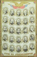 Presidents of the United States 1911 Postcard, First 25 Embossed Color Litho picture