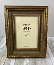 Infinity Genuine Gold Leaf Wood  5x7 Picture Frame New In Box picture