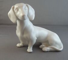Vintage Augarten Wien Porcelain Royal Vienna Porcelain Dachshund Dog Figure picture