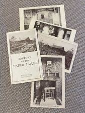 Paper House PIGEON COVE MA vintage postcard lot advertising brochure STENMAN '22 picture