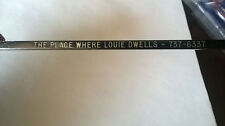 The Place Where Louie Dwells Washington D.C.Swizzle Stick Drink Stirrer Spir-It picture