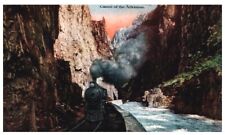 ROYAL GORGE,COLORADO,CANON OF THE ARKANSAS.VTG INUSED POSTCARD*D6 picture