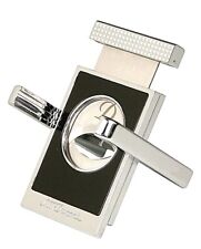 S.T. Dupont Cigar Cutter & Stand, Black & Chrome, 003415, New In Box picture