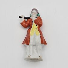 Vintage Colonial Flute Player Hand Painted Porcelain Made in OCCUPIED Japan picture