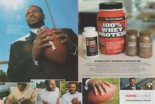 2007 GNC Vitamins / Health - NFL Steelers Jerome Bettis - 2 Page Print Ad Photo picture