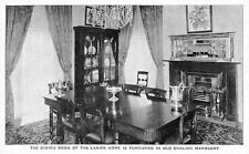 Vintage Postcard Lanier Home Dining Room English Mahogany Madison Indiana photo picture