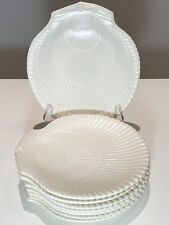 SET OF 8 Wedgwood Nautilus Shell Dinner Plates, 11” Vintage EXCELLENT CONDITION picture