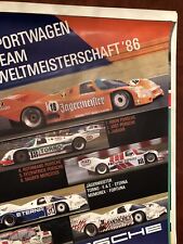AWESOME Porsche Sportwagen Team Weltmeisterschaft'86 Vintage Poster Art Print picture