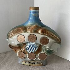 Vintage 1970 Liberty Coins Jim Beam Decanter Bottle EMPTY Collectible Barware picture