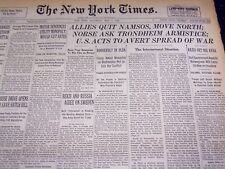 1940 MAY 4 NEW YORK TIMES - ALLIES QUIT NAMSUS, MOVE NORTH - NT 2541 picture