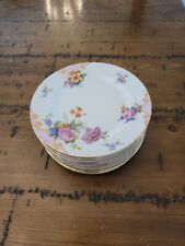 VINTAGE Epiag Czechoslovakia - BRIDAL ROSE - Bread & Butter Round 6 3/8 inch Pla picture