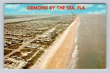 Ormond By The Sea FL-Florida, Aerial Of Town Area, Vintage c1976 Postcard picture
