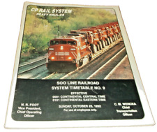 OCTOBER 1992 SOO LINE RAILROAD SYSTEM EMPLOYEE TIMETABLE #9 picture