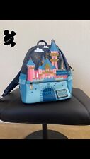 HTF Rare Loungefly Sleeping Beauty Castle Mini Backpack USED ONCE picture