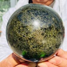 5.86lb Large Dark Green Olivine Peridot Crystals Sphere Gemstone Healing Reiki picture