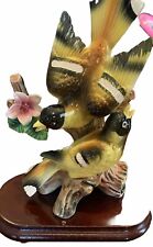 Vintage Yellow Birds Porcelain Figurine Fine Details Beautifully Made Excellent picture