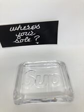 Supreme Debossed Glass Ashtray Clear Logo NEW SS20  picture