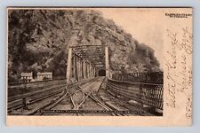 Harper's Ferry WV-West Virginia, Bridge & Tunnel, Heights Vintage c1907 Postcard picture